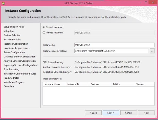 Instance Configuration